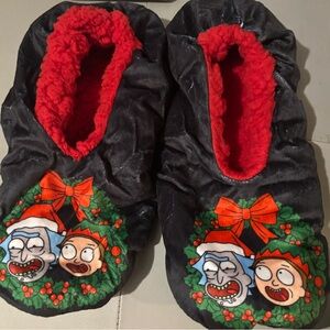 Rick and Morty Christmas slip on shoe socks for Men’s size 8-11, Brand New.